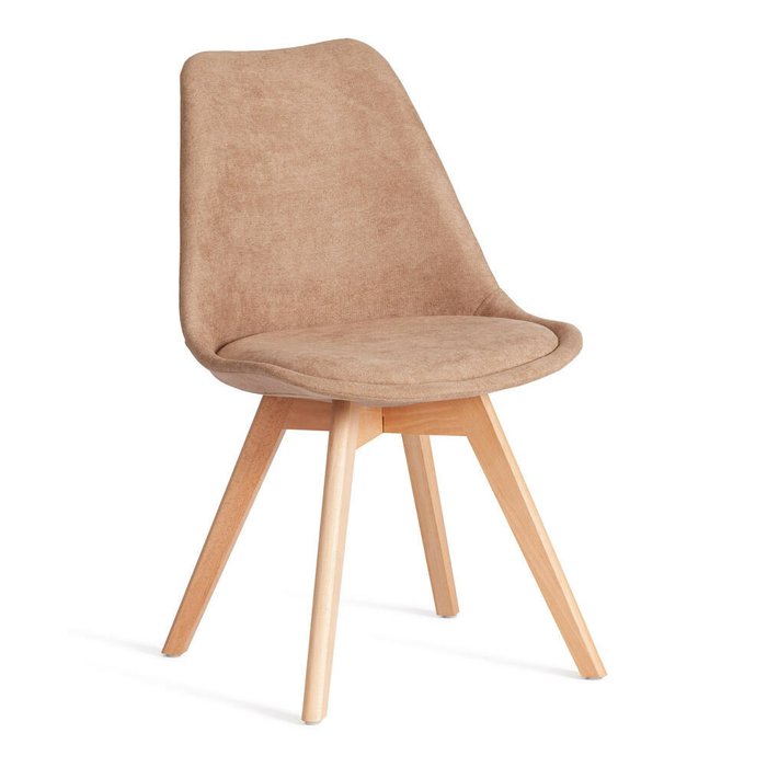 Комплект из четырех стульев Tulip Soft бежевого цвета - купить Обеденные стулья по цене 17560.0