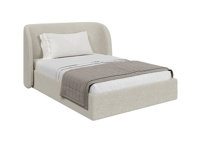 Кровать Classic 140х200 молочного цвета с подъемным механизмом Кровать Classic 140х200 молочного цвета с подъемным механизмом