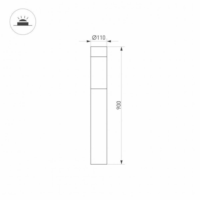 Ландшафтный светильник Stem 029986 (пластик, цвет белый) - лучшие Наземные светильники в INMYROOM