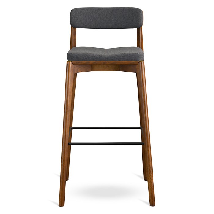 Стул барный Aska серо-коричневого цвета - купить Барные стулья по цене 34900.0