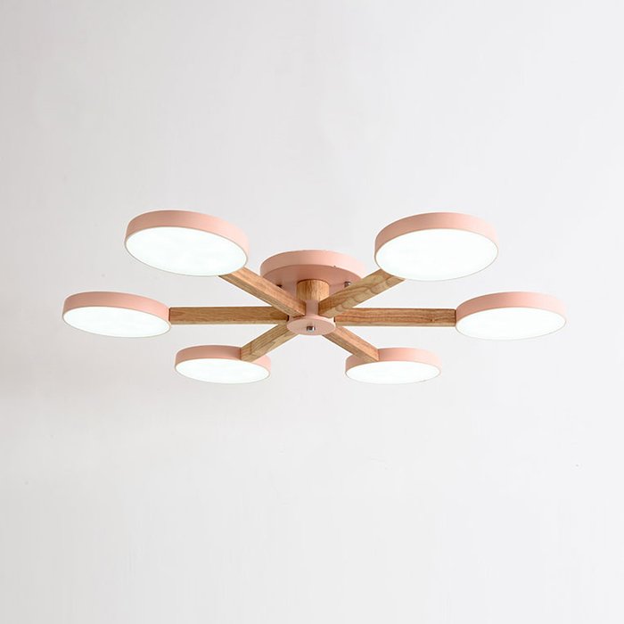 Потолочная люстра TURNA 6 Pink