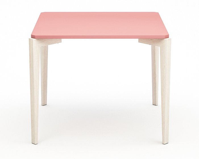 Стол обеденный Quatro Compact с розовой столешницей - купить Обеденные столы по цене 29538.0