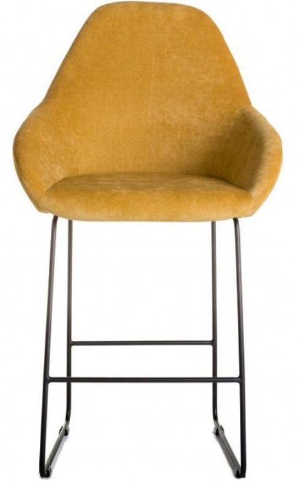 Кресло барное Kent желтого цвета - лучшие Барные стулья в INMYROOM