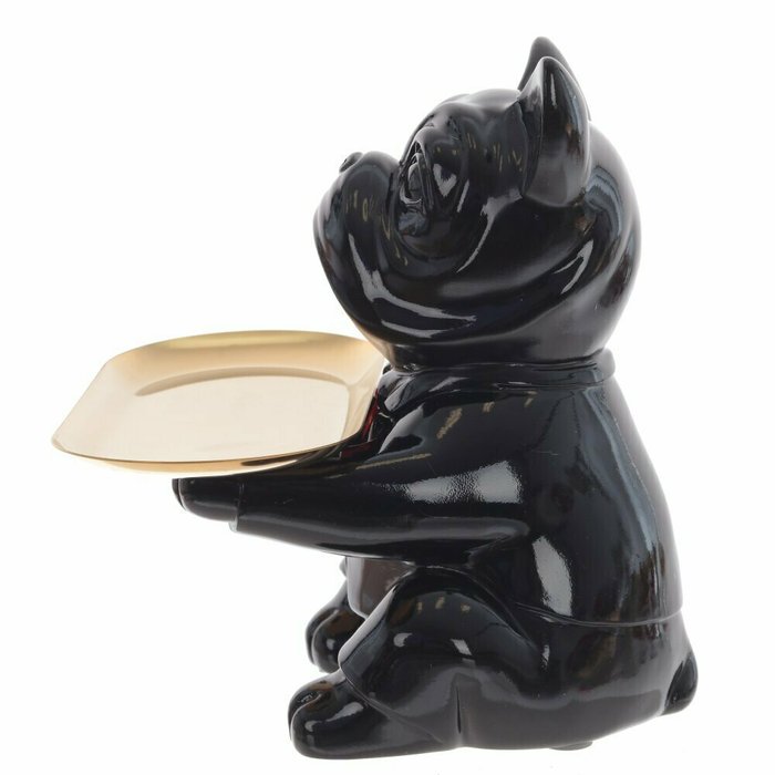Декоративная фигурка Собака черного цвета - лучшие Фигуры и статуэтки в INMYROOM