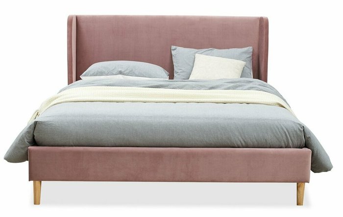 Кровать с подъемным механизмом Carrera 160x200 розового цвета - купить Кровати для спальни по цене 64190.0