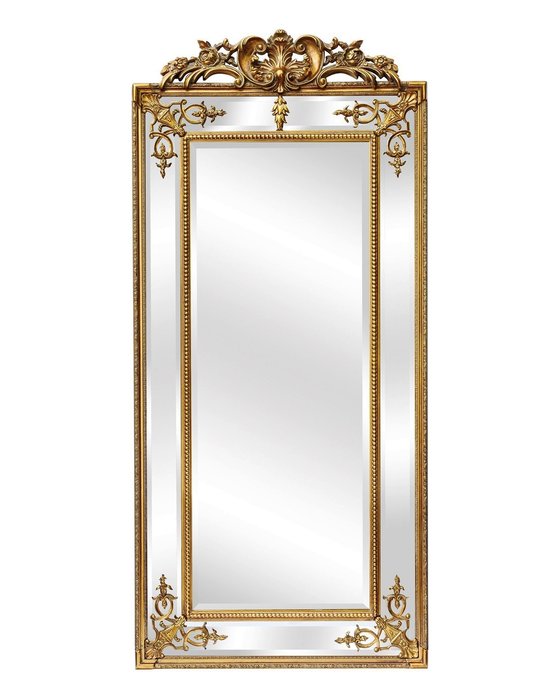 Золотое зеркало Пабло 92х200 золотого цвета Золотое зеркало Пабло 92х200 золотого цвета