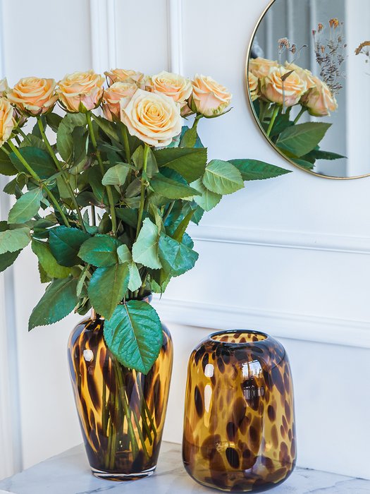 Декоративное зеркало Цветы золотого цвета  - купить Настенные зеркала по цене 1001.0