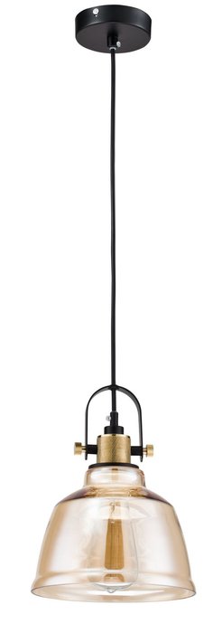 Подвесной светильник Irving с плафоном янтарного цвета - купить Подвесные светильники по цене 7990.0