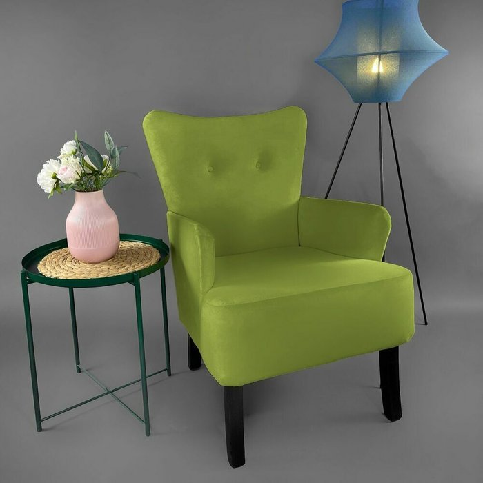 Кресло Остин салатового цвета - лучшие Интерьерные кресла в INMYROOM