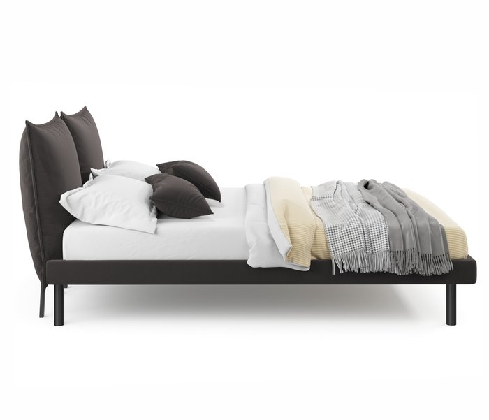 Кровать Fly 160х200 коричневого цвета - лучшие Кровати для спальни в INMYROOM Кровать Fly 160х200 коричневого цвета - лучшие Кровати для спальни в INMYROOM