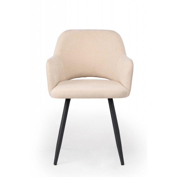 Обеденный стул Эолин 360 бежевого цвета вращающийся - лучшие Обеденные стулья в INMYROOM