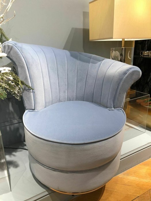 Кресло Fanit tall dx голубого цвета - купить Интерьерные кресла по цене 235200.0