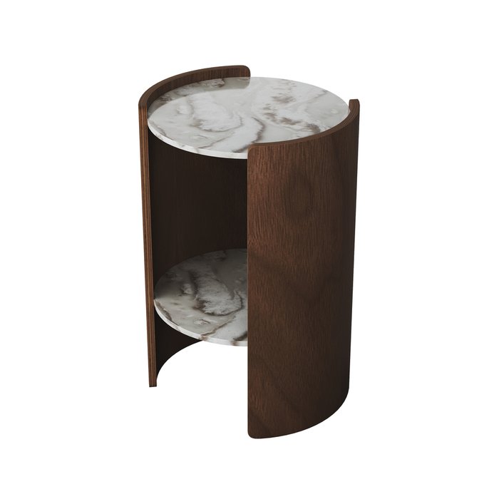 Кофейный столик Lagom D 43 серо-коричневого цвета