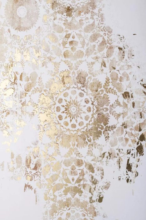 Картина Mandala Gold 60х90 бело-золотого цвета - лучшие Картины в INMYROOM Картина Mandala Gold 60х90 бело-золотого цвета - лучшие Картины в INMYROOM