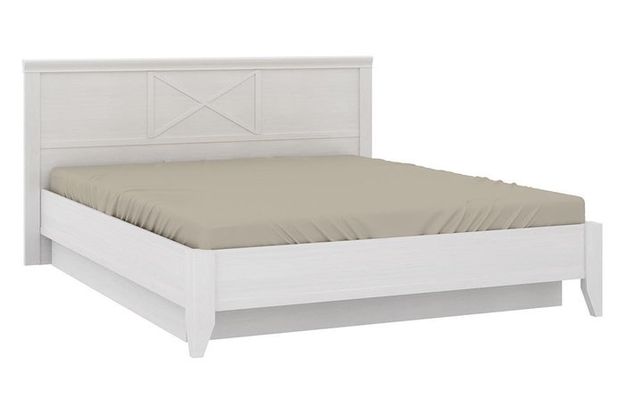 Кровать Кантри 140х200 белого цвета с подъемным механизмом - лучшие Кровати для спальни в INMYROOM