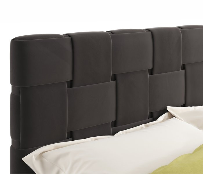 Кровать Tiffany 160х200 с подъемным механизмом коричневого цвета - лучшие Кровати для спальни в INMYROOM
