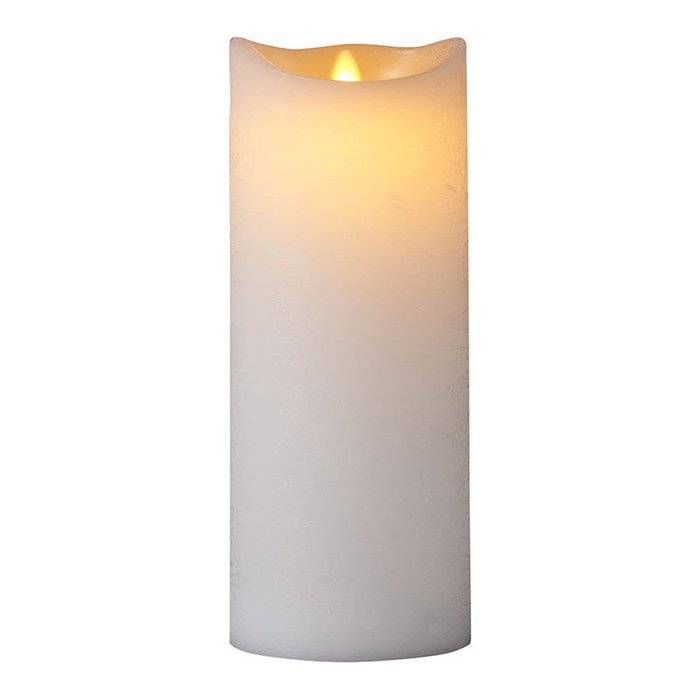 Светодиодная свеча Sara белого цвета с таймером