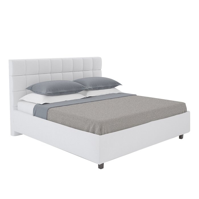 Кровать Wales Велюр Молочный 140х200 - лучшие Кровати для спальни в INMYROOM