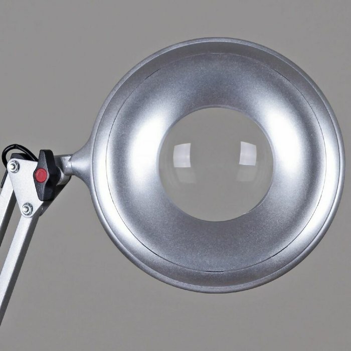 Настольная лампа 02046-0.7-01 SL (пластик, цвет серебро) - купить Рабочие лампы по цене 4180.0