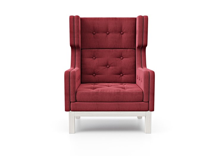 Кресло Айверс Хай красного цвета - лучшие Интерьерные кресла в INMYROOM