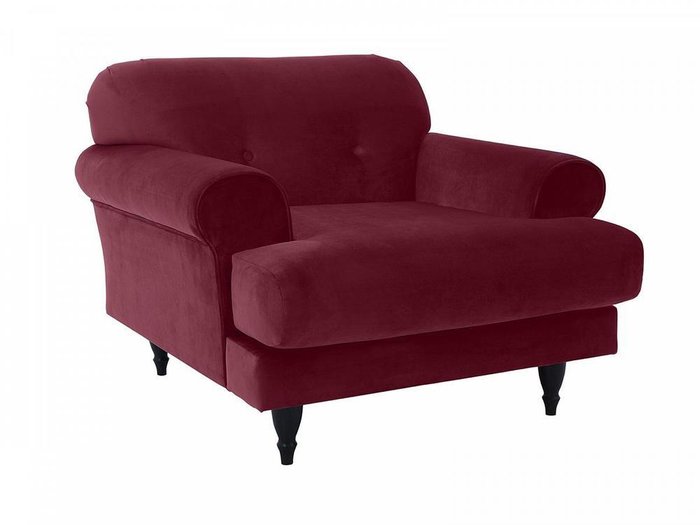 Кресло Italia бордового цвета - купить Интерьерные кресла по цене 52470.0