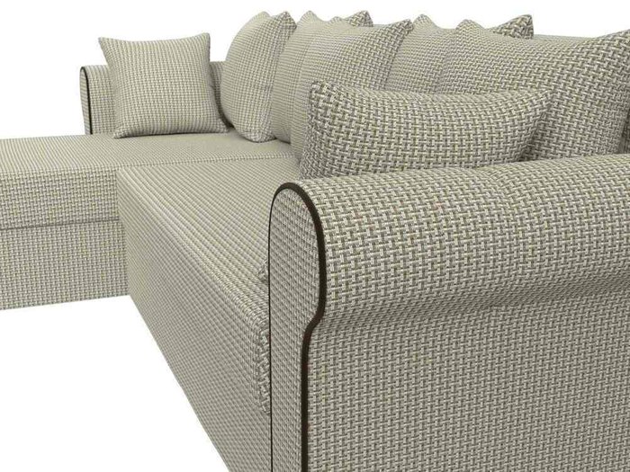 Угловой диван-кровать Рейн серо-бежевого цвета левый угол - лучшие Угловые диваны в INMYROOM