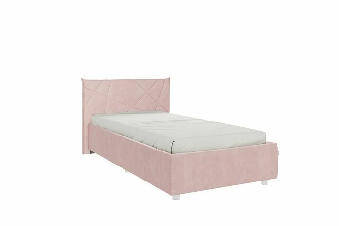 Кровать Бест 90х200 нежно-розового цвета без подъемного механизма