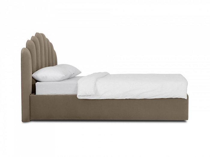 Кровать Queen Sharlotta 160х200 коричневого цвета с подъемным механизмом - лучшие Кровати для спальни в INMYROOM