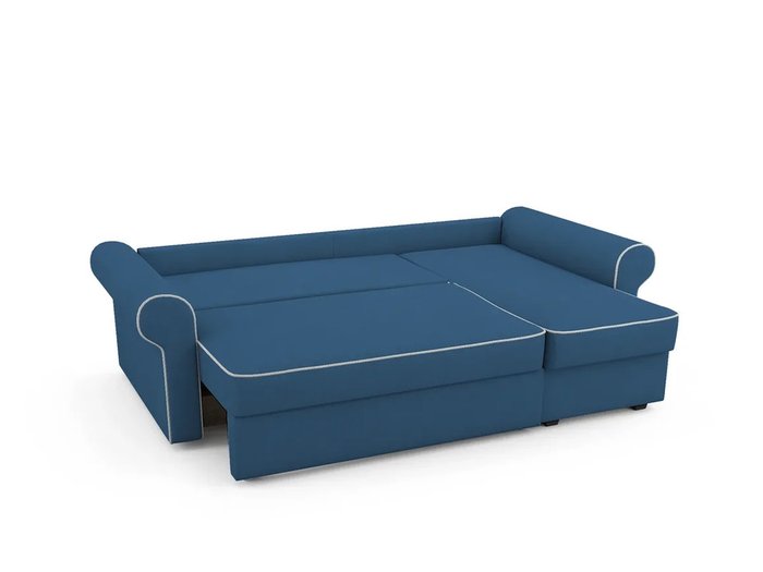 Угловой Диван-кровать Tulon левый синего цвета - купить Угловые диваны по цене 75400.0