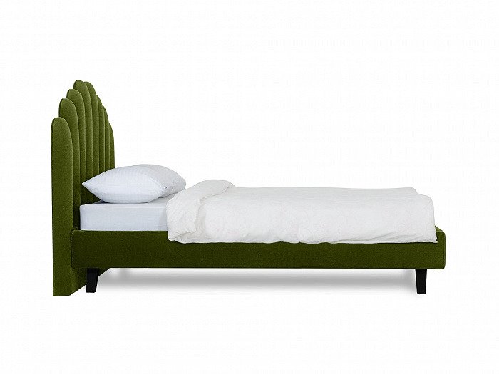 Кровать Queen Sharlotta L зеленого цвета 160х200 - лучшие Кровати для спальни в INMYROOM