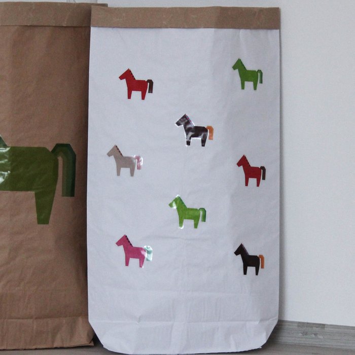 Эко-мешок для игрушек из крафт бумаги Pony - лучшие Декоративные коробки в INMYROOM