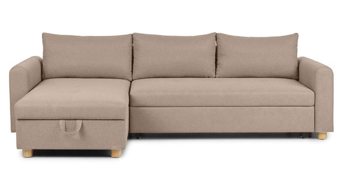 Угловой диван-кровать Olson бежевого цвета