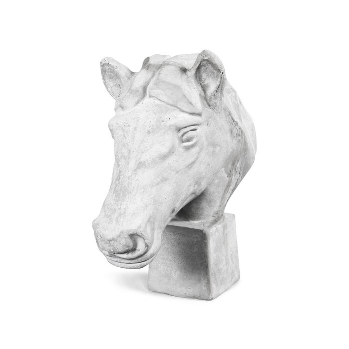 Статуэтка Голова Коня белого цвета