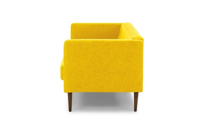 Прямой диван Рио 2 желтого цвета - лучшие Прямые диваны в INMYROOM