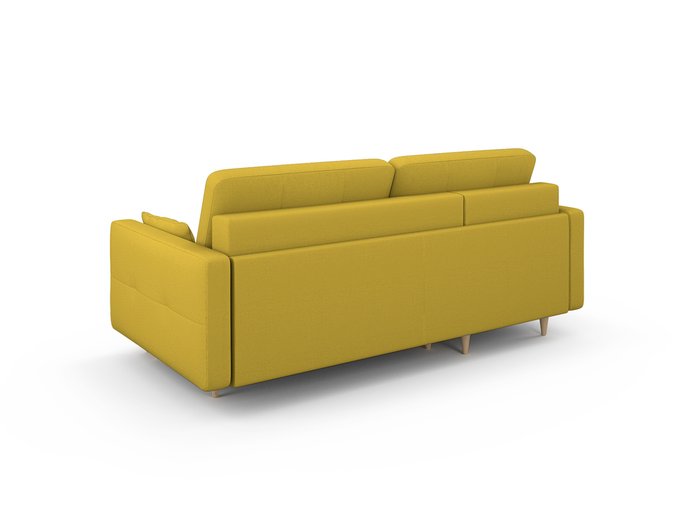 Угловой диван-кровать Берни горчичного цвета - купить Угловые диваны по цене 106000.0