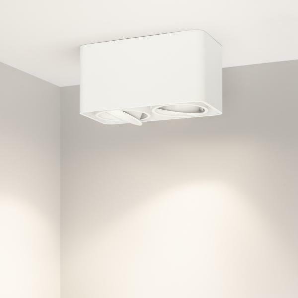 Потолочный светодиодный светильник Arlight SP-Cubus-S195x100-2x8W Warm3000 036058 - купить Потолочные светильники по цене 11809.0