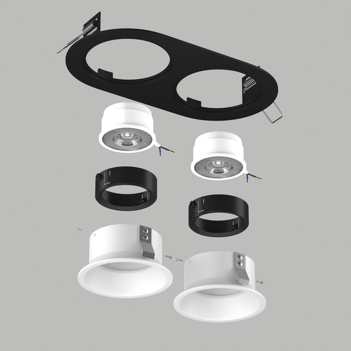 Светильник DOMINO ROUND под LED модуль/лампу МR16 (214657+214606+214606+214007+214007) - купить Встраиваемые споты по цене 2595.0 Светильник DOMINO ROUND под LED модуль/лампу МR16 (214657+214606+214606+214007+214007) - купить Встраиваемые споты по цене 2595.0