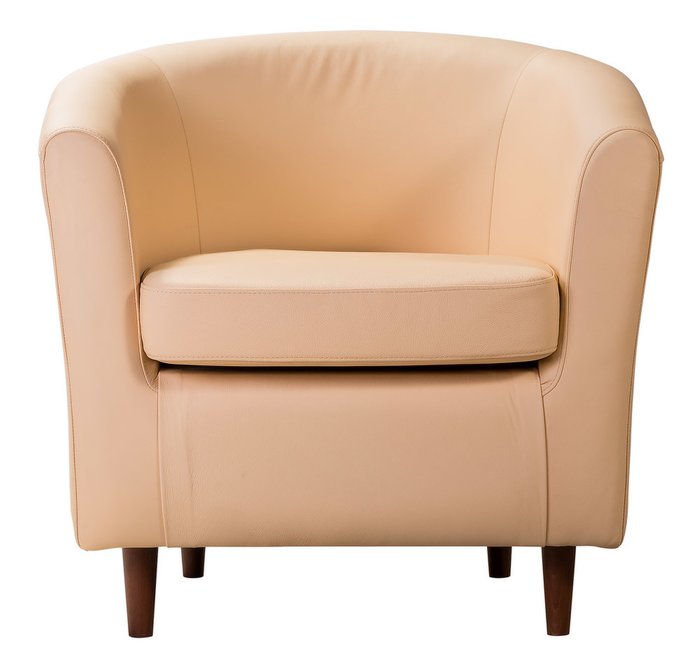 Кресло Капучино Кожа бежевого цвета  - лучшие Интерьерные кресла в INMYROOM