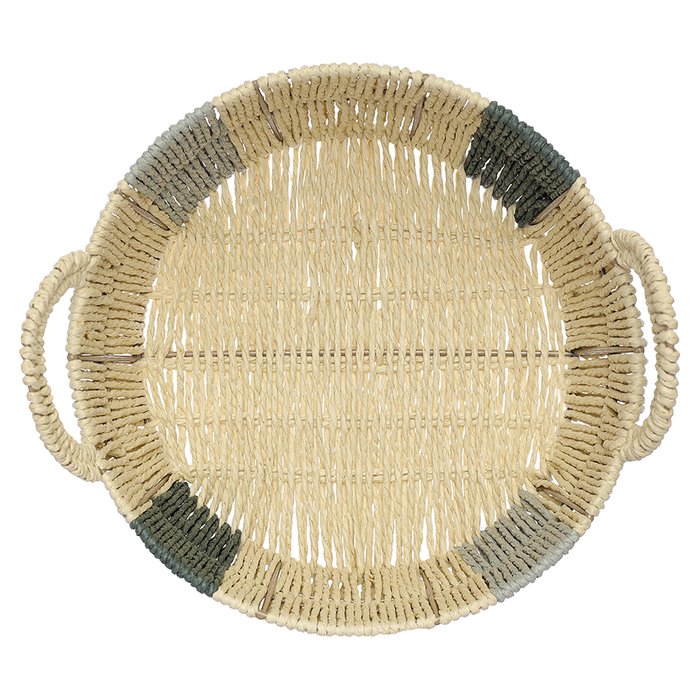 Корзина плетеная Bodhran бежевого цвета - купить Плетеные корзины по цене 1490.0 Корзина плетеная Bodhran бежевого цвета - купить Плетеные корзины по цене 1490.0
