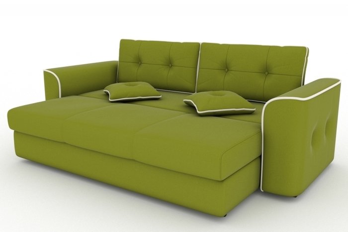 Прямой диван-кровать Narvik зеленого цвета - купить Прямые диваны по цене 16000.0
