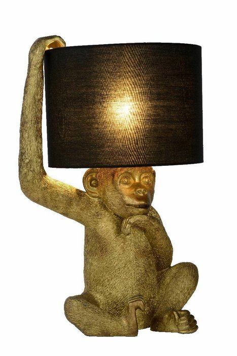 Настольная лампа Extravaganza Chimp 10502/81/30 (ткань, цвет черный)