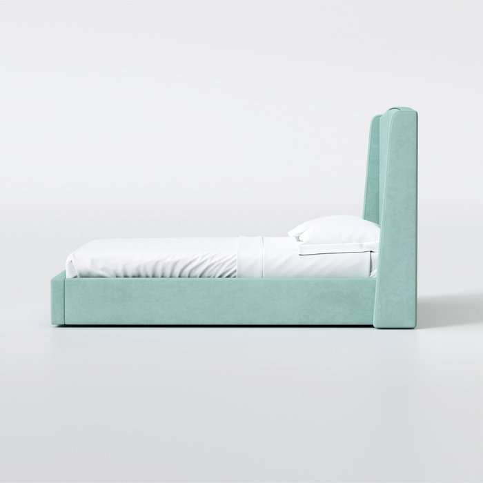 Кровать Lambro 140х200 бирюзового цвета с подъемным механизмом - лучшие Кровати для спальни в INMYROOM
