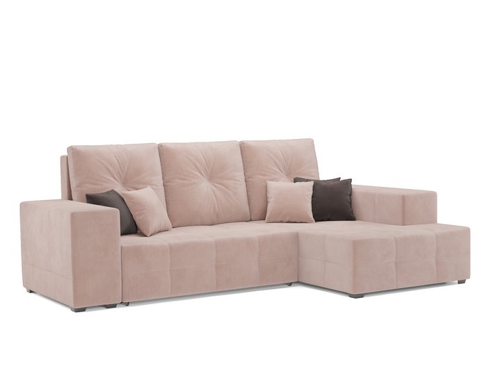 Угловой диван-кровать Монреаль бежевого цвета правый угол