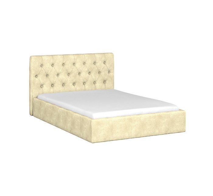 Кровать Инуа 140х200 бежевого цвета с подъемным механизмом  - купить Кровати для спальни по цене 79900.0