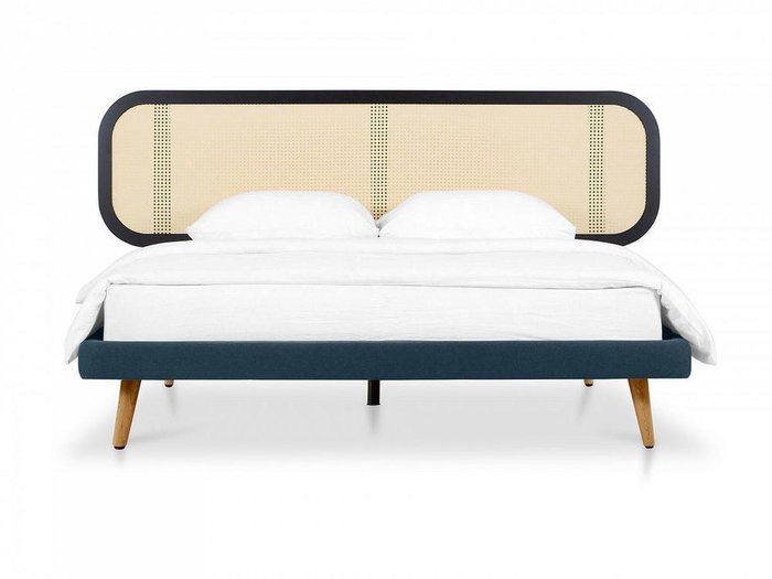 Кровать Male 160х200 сине-бежевого цвета - купить Кровати для спальни по цене 109700.0