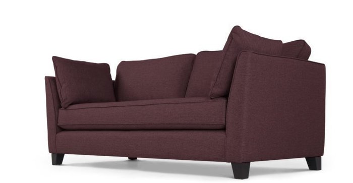 Трехместный раскладной диван Wolsly темно-пурпурный - купить Прямые диваны по цене 78400.0