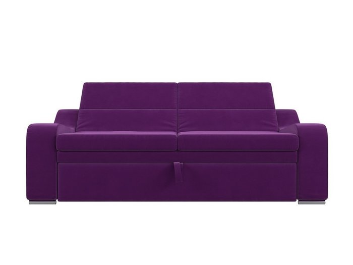 Прямой диван-кровать Медиус фиолетового цвета - купить Прямые диваны по цене 45999.0