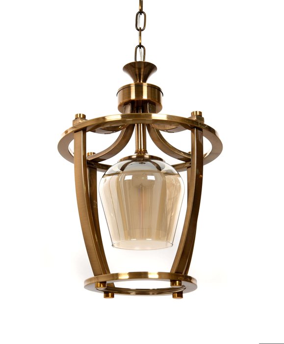 Подвесной светильник Brooklin янтарного цвета - лучшие Подвесные светильники в INMYROOM
