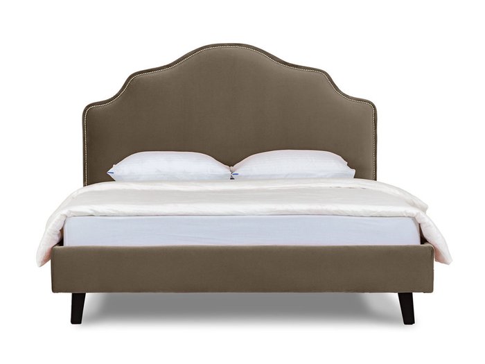 Кровать Queen Victoria L серо-коричневого цвета 160х200