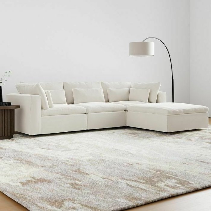 Модульный диван Harmony светло-бежевого цвета - лучшие Угловые диваны в INMYROOM